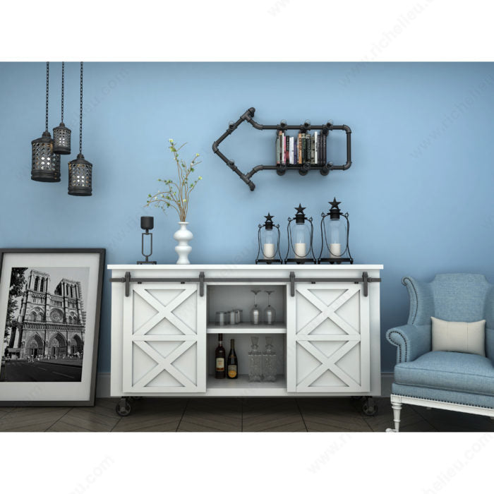 Système coulissant Strass pour mini-porte de grange