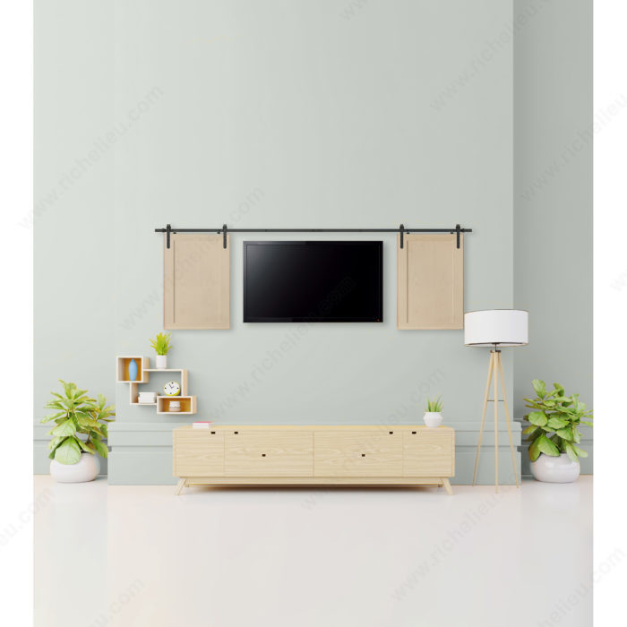 Système coulissant Strass pour mini-porte de grange