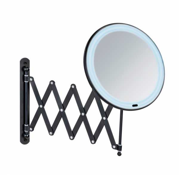 Miroir de maquillage HD portable auto-adhésif en acier inoxydable
