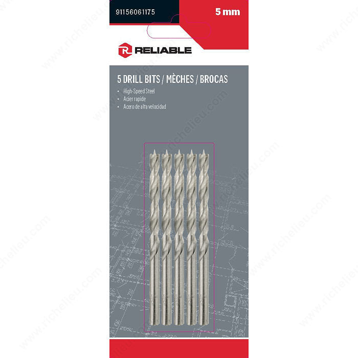 QUARKZMAN Foret à Pointe Brad 9,5 Mm - Foret Droit Pour Menuiserie Précise Sur Bois