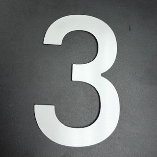 Numéro civique autocollant - Blanc