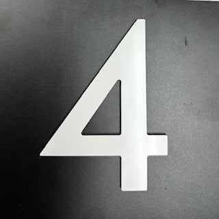 Numéro civique autocollant - Blanc