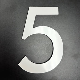 Numéro civique autocollant - Blanc