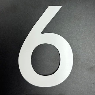 Numéro civique autocollant - Blanc