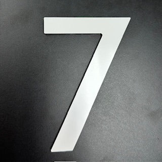 Numéro civique autocollant - Blanc