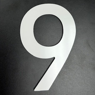 Numéro civique autocollant - Blanc