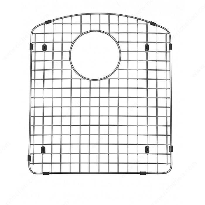 Grille double de fond d'évier de cuisine en silicone de VIGO, 15,13 po x  14,75 po, gris VGSG3618BL